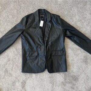 Ambiance Black Faux Leather Pants